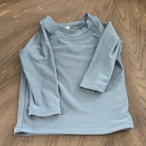 kate quinn Kids Long-Sleeve Swim Rashguard in Dusty Blue